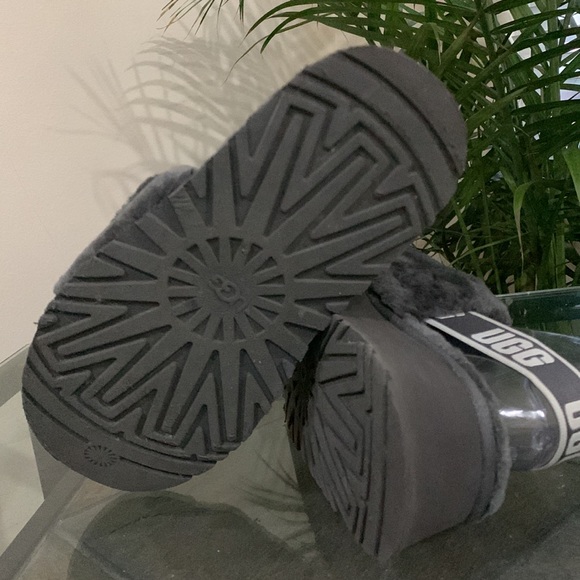 UGG Disco Slides in Dark Gray - Picture 8 of 14